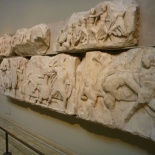 Marble blocks from the west frieze of the Temple of Athena Nike 425 BC 