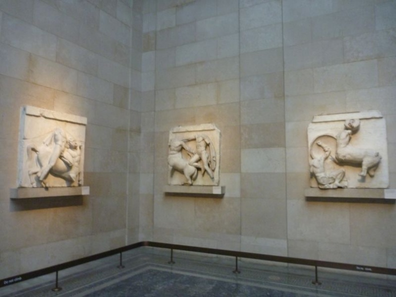 One end of the Parthenon section