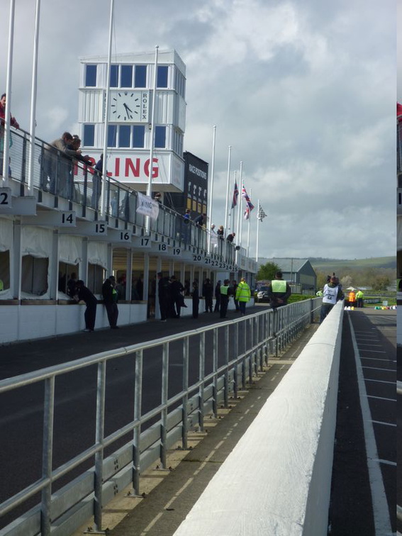 Overview of the pit lanes