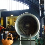 A modern bypass jet engine