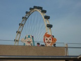 The youth olympic mascots before the flyer