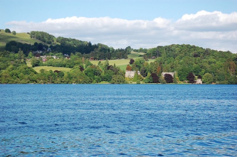 the crystal blue reflective waters