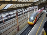 A transfer at Derby station