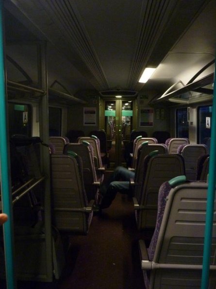 Bumming out in the train before departure