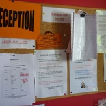 Who needs receptionists when a board is just as functional. :P
