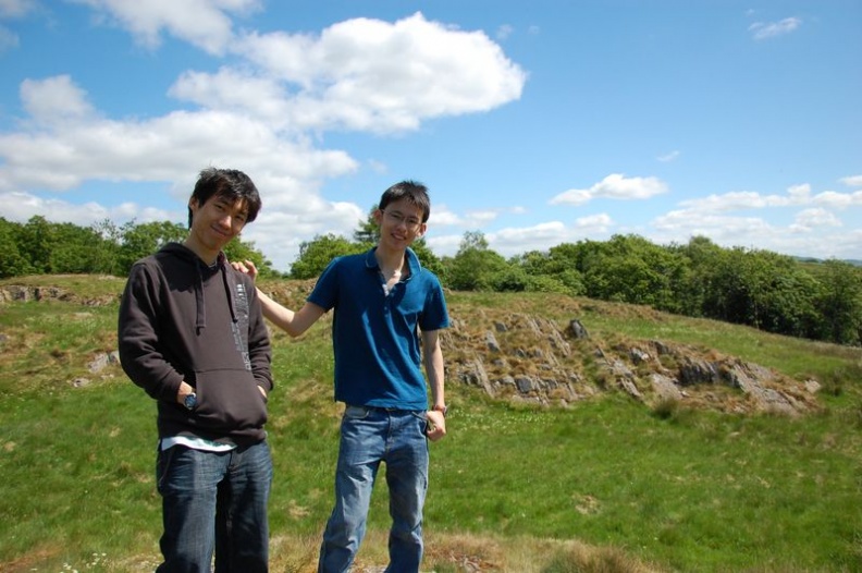 2 guys and big rock, nothing to see here