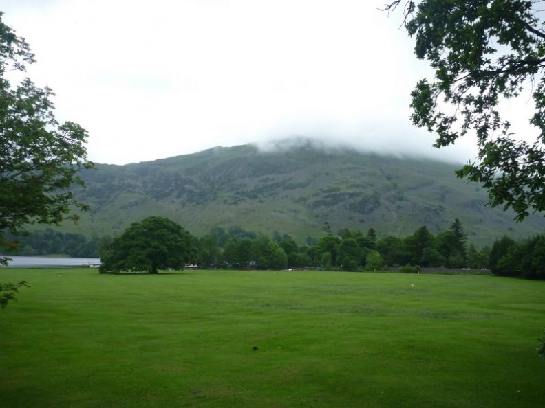 A distant peak across Ullswater