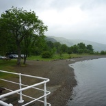 the lake side "beach"