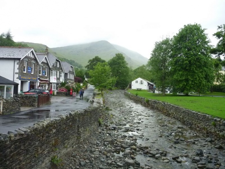 presumably orginating from the highlands given rain