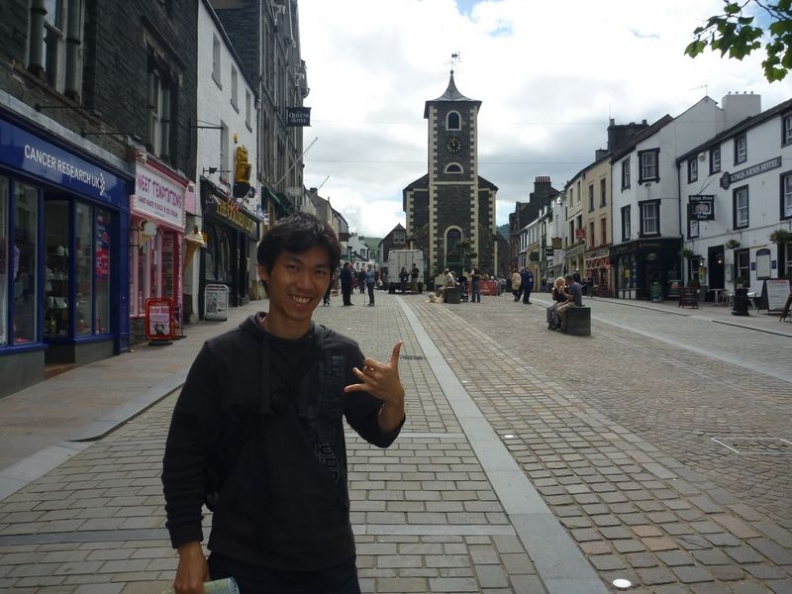 The Moot hall in the background