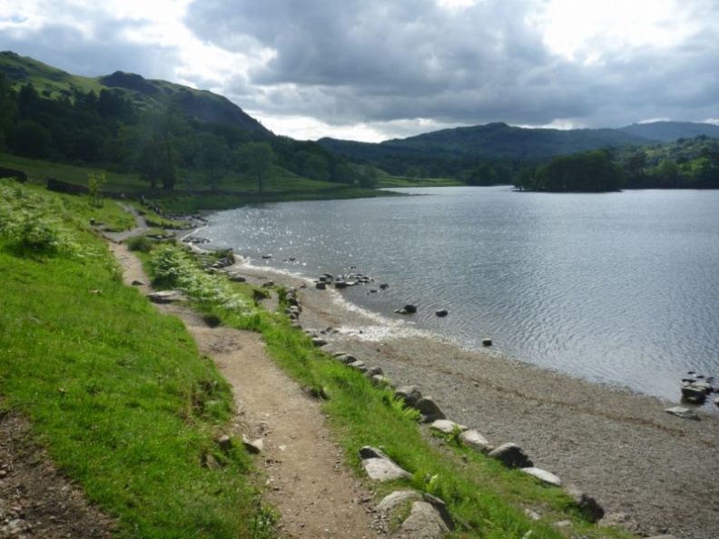 Overview of the main lake bank