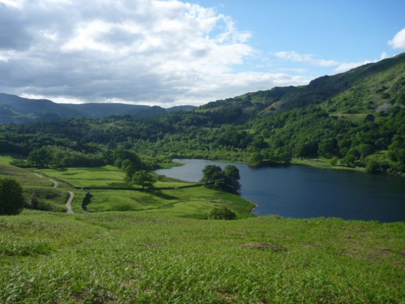 That's Rydal lake below, where we initially came from