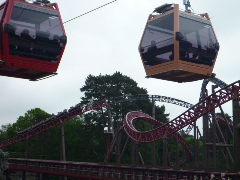 The cable car link to the forbidden valley