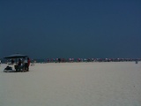 The beach is huge!