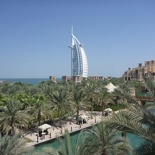 the Al Arab overlooks all