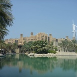The palace in the distant background