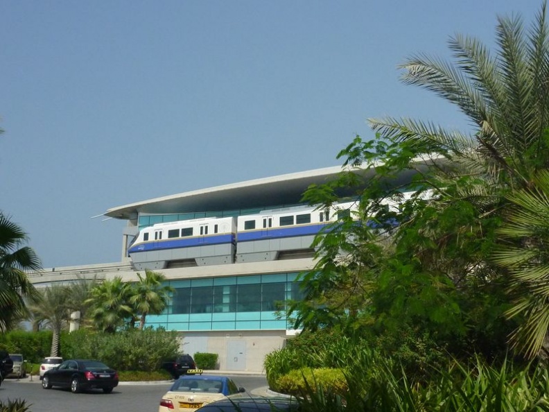 The Atlantis monorail station