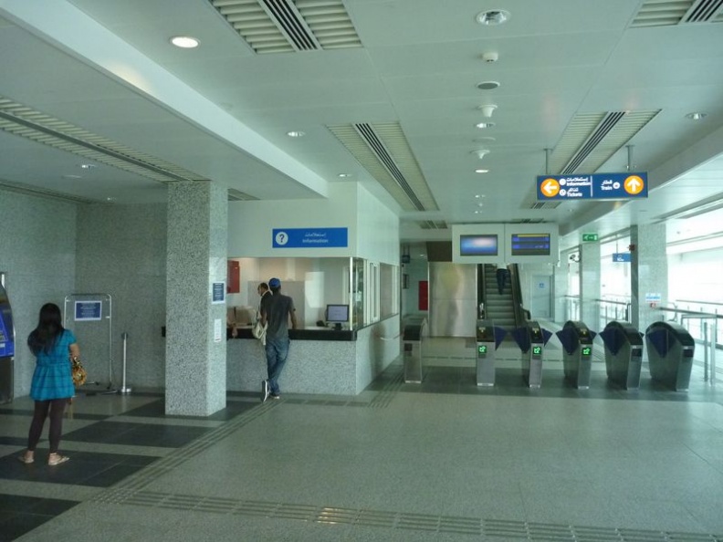 Inside the Monorail Station