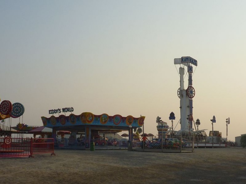 A deserted amusement park nearby