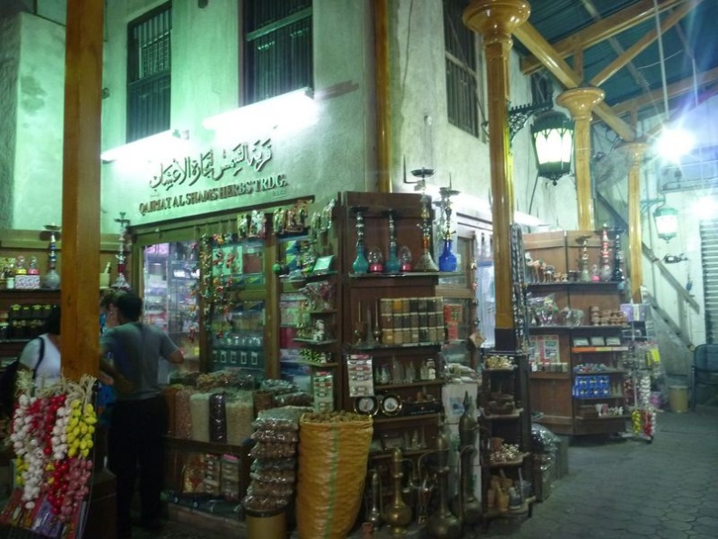 some of the various traditional stores on the souk alley way