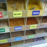 Powdered spices, sold in100 grams