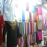 The textile parts of the night souk