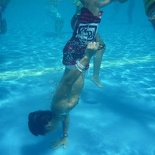 Shaun doing his freediving thingie