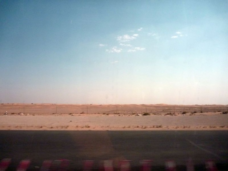 Sky, sand, road