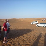 Once alls here, the dune bashing will begin in a convoy