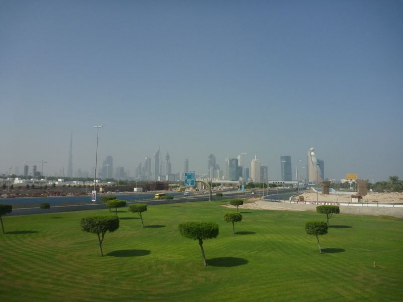 The Dubai Skyline in the distance