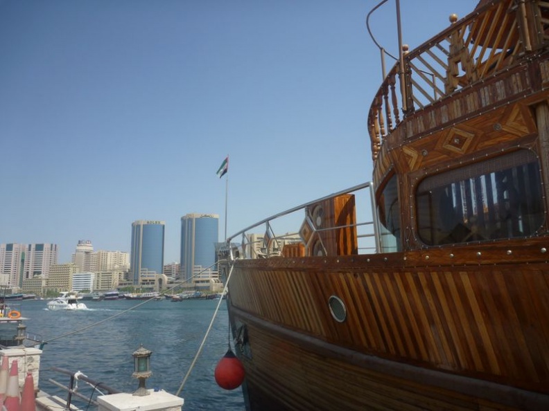 A Dhow berthed by the Creekside