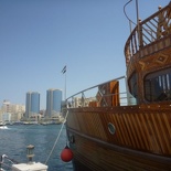 A Dhow berthed by the Creekside