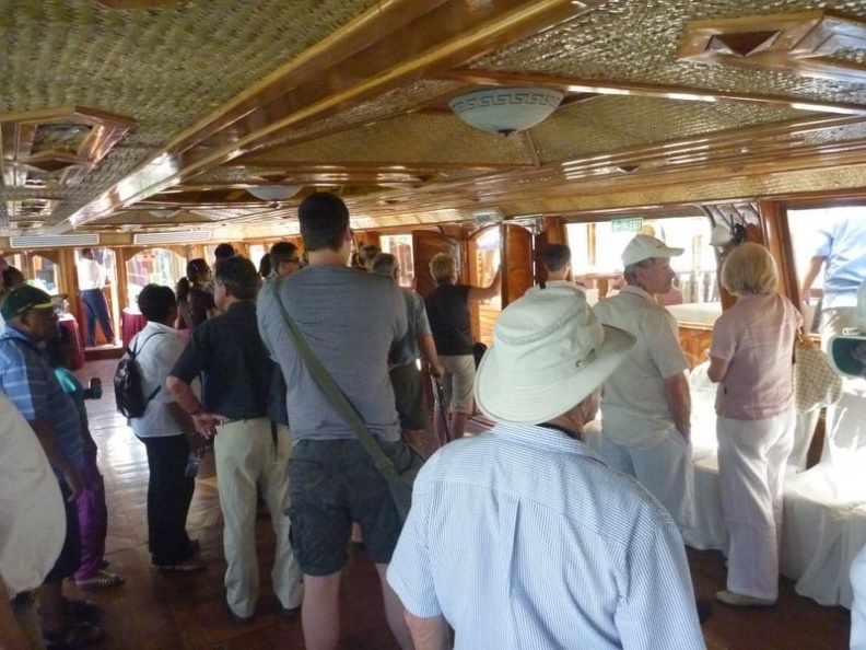 A hangout in the lower air-conditioned bar areas of the Dhow