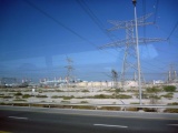 Power stations by the freeway