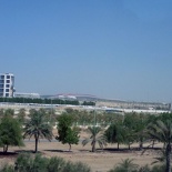 Yas island and ferrai world in the distance, we will be heading there later in the day