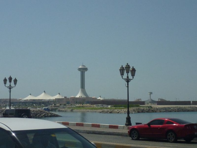 View of the Marina mall over the waters