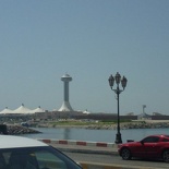 View of the Marina mall over the waters