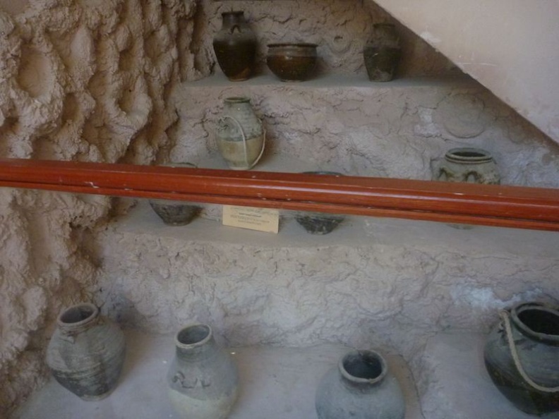 archaeological specimens on display