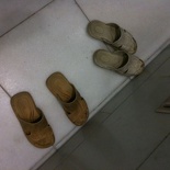 You need to don slippers to visit the toilets too