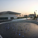 The fountains jumps at regular timed intervals