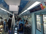 Inside the trains