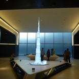 You will be greeted by a glowing Burj Khalifa model at the entrance