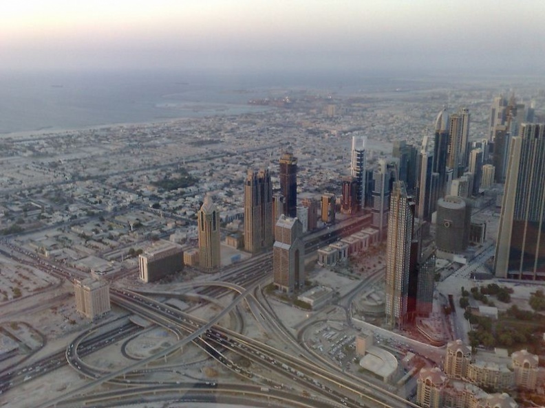 The Arabian Gulf in the distance