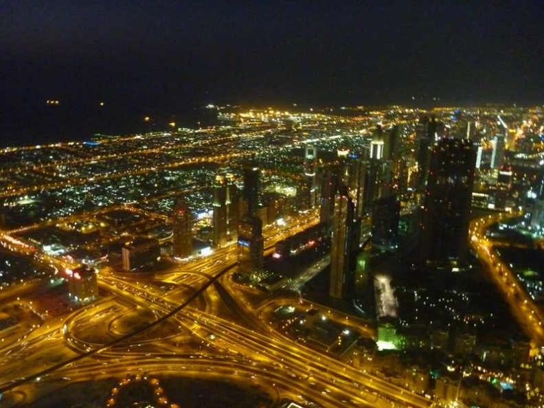 The iconic golden Sheikh Zayed road