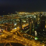 The iconic golden Sheikh Zayed road