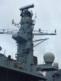 close up of her mast