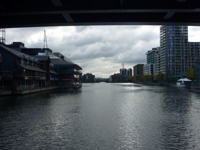 under the docklands rail system