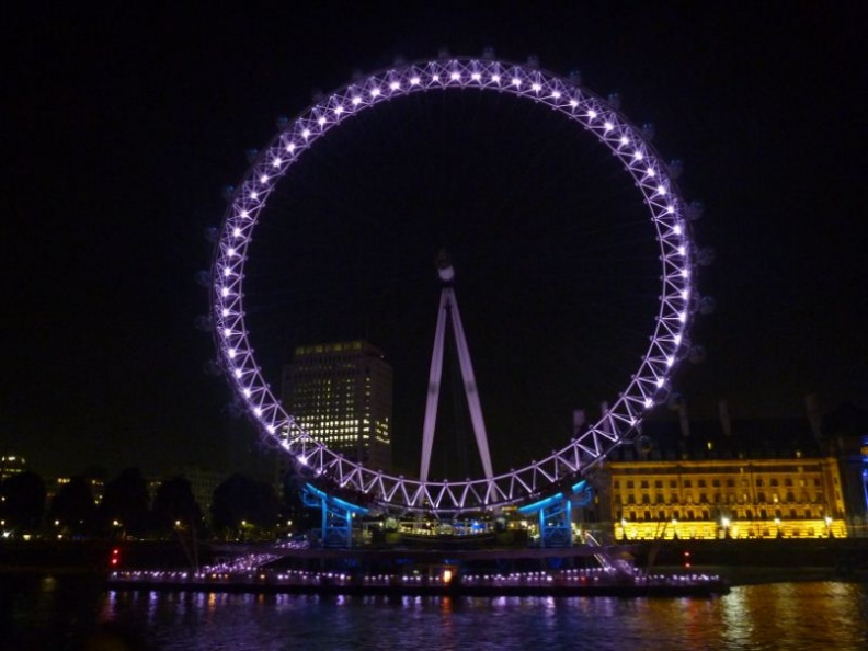 London eye at night