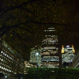 The skyscrapers from Westferry circus