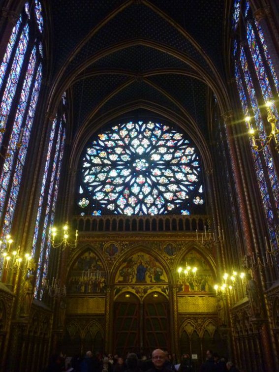 The chapel's rose window